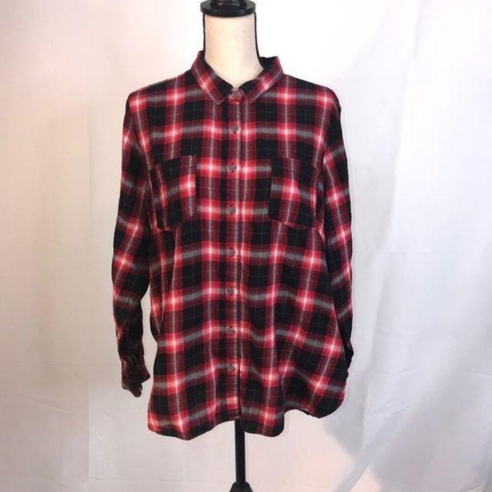 Sonoma plaid button up shirt XL